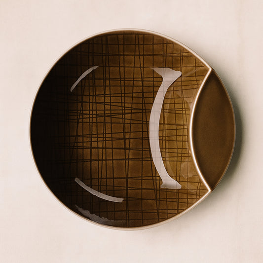 Rosenthal Mesh Walnut coppa porcellana 14 cm antipasti