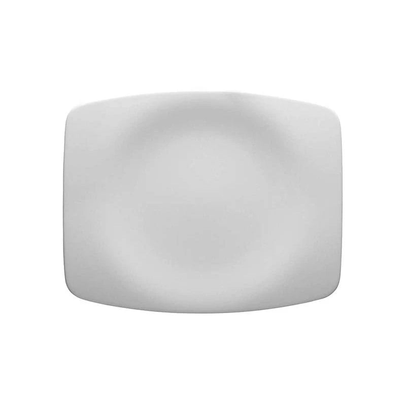 Rosenthal Piatto Piano Porcellana Bianca Tatami 25x19