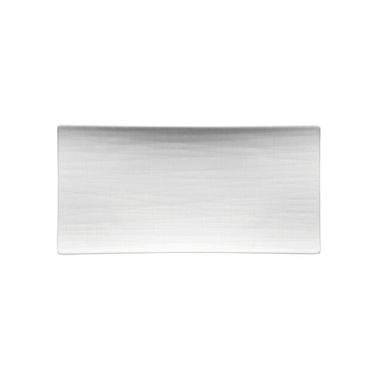 Rosenthal Piatto Rettangolare Porcellana Mesh White 26x13