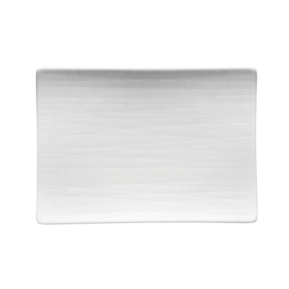 Rosenthal Vassoio Piatto Porcellana Mesh White 18x13