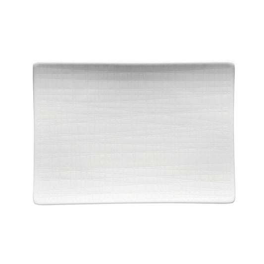 Rosenthal Vassoio Piatto Porcellana Mesh White 18x13