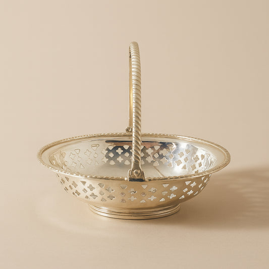 Royal Family Cestino Sheffield Argento Inglese H 13 cm