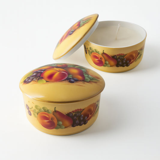 Scatola Tonda Orchard Gold Aynsley – Porcellana fine bone china decorata Made in England

