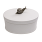 Scatola lumaca Daliana Old Sheffield Shabby Chic 16x10,5 cm portaoggetti decorativo