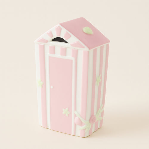 Ad Creation Scatola Porcellana Cabina Mare 18x10x6 cm