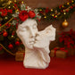 Scultura Bacio degli Innamorati Emmebi in ceramica 24x20 cm natale 