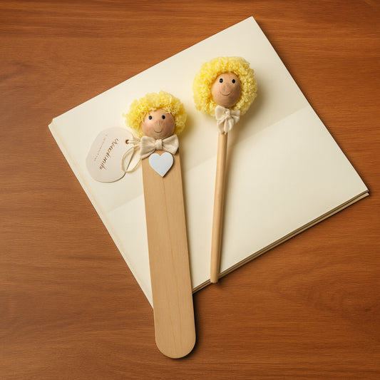 Segnalibro matita legno Petit Amour con Piccolo Principe 16 cm