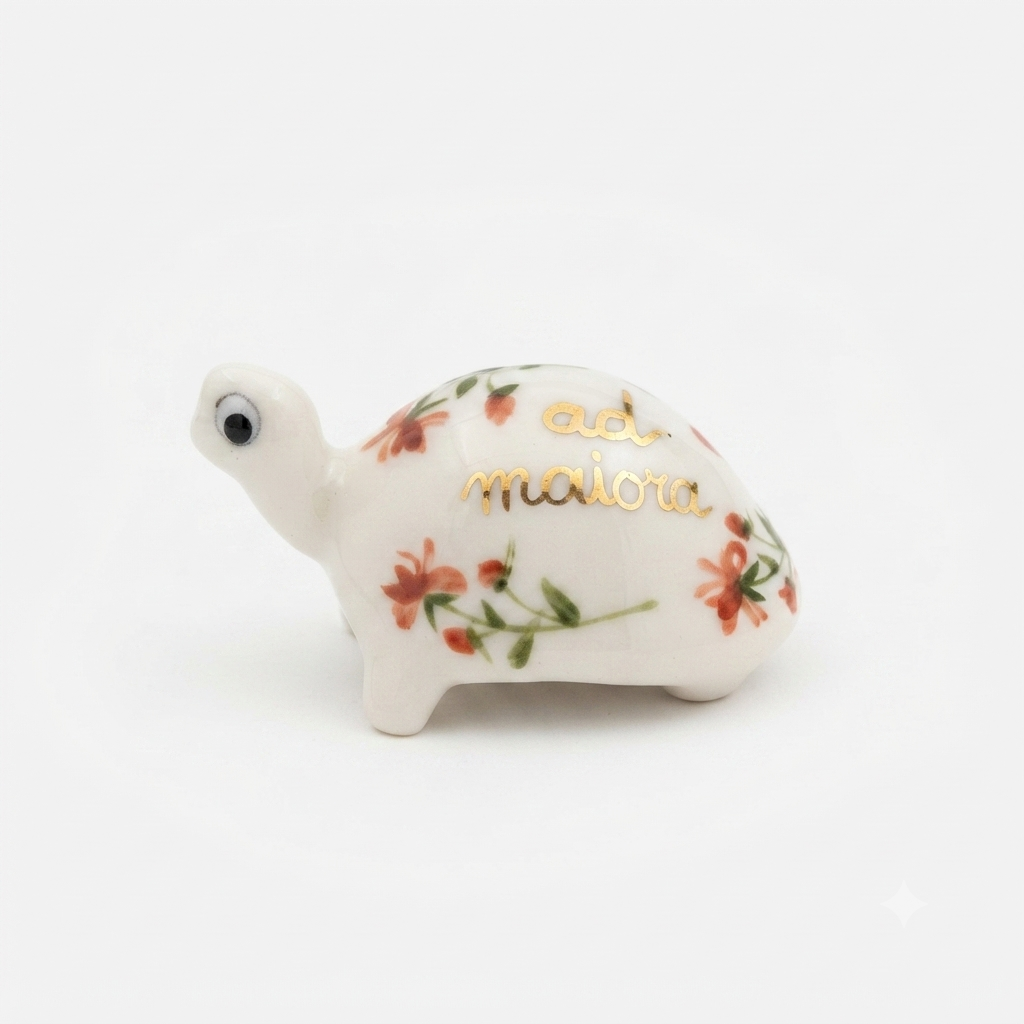 Ser Tartaruga in Porcellana di Capodimonte Ad Majora 5x3x3 cm