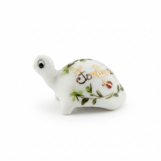 Ser Tartaruga in Porcellana di Capodimonte Fortuna 5x3x3 cm