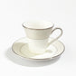 Servizio caffè elegante con decoro floreale Narumi