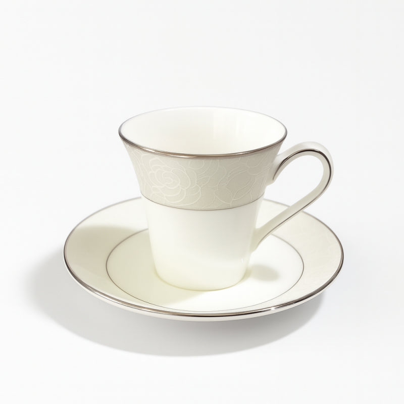 Servizio caffè elegante con decoro floreale Narumi