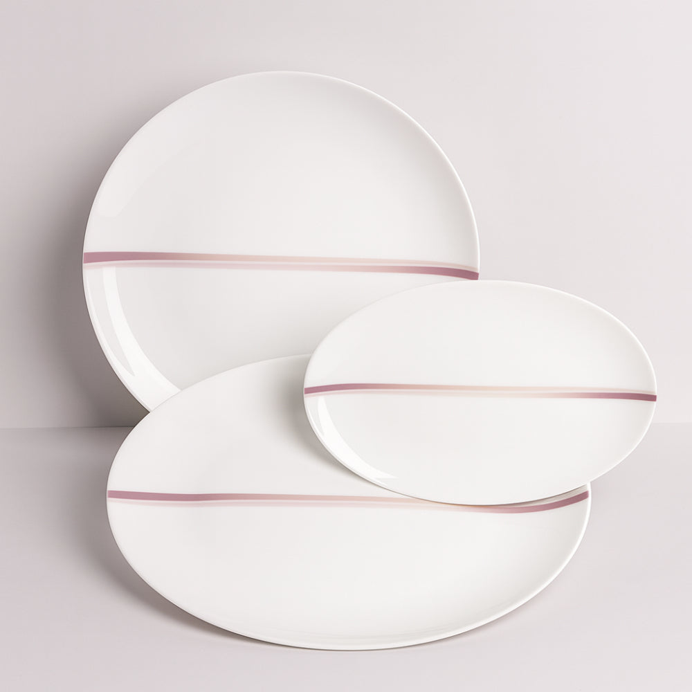 Set 3 piatti portata Narumi Chopstick Bone China 38x27 23x16 e 31cm