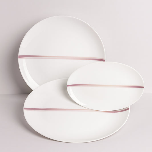 Set 3 piatti portata Narumi Chopstick Bone China 38x27 23x16 e 31cm
