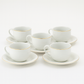 Set 5 tazzine caffè Madrhélen Paris porcellana bianca Home 12x6 cm