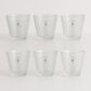 Set 6 bicchieri tumbler Cive vetro satinato 10,5x10 cm