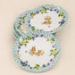 Set 6 piattini dolce Royal Family in ceramica Ø 20 cm