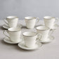 Set 6 tazzine Narumi Flower in fine bone china