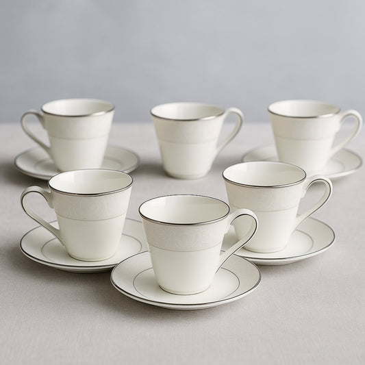 Set 6 tazzine Narumi Flower in fine bone china
