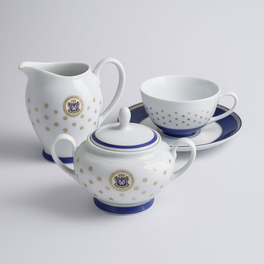 Set 8 Tazze da Tè Boan Buffetti in porcellana bianca – Made in Italy, design classico