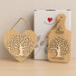 Set Cuorematto in legno appendino cuore e tagliere porta note Albero della Vita


