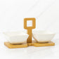Set antipastiera 2 ciotole porcellana Madrhélen Paris Home 21x9x12 cm