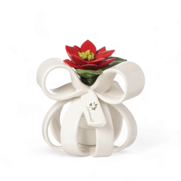 Sfera Fiocco Stella di Natale 15cm GLI ALBERELLI