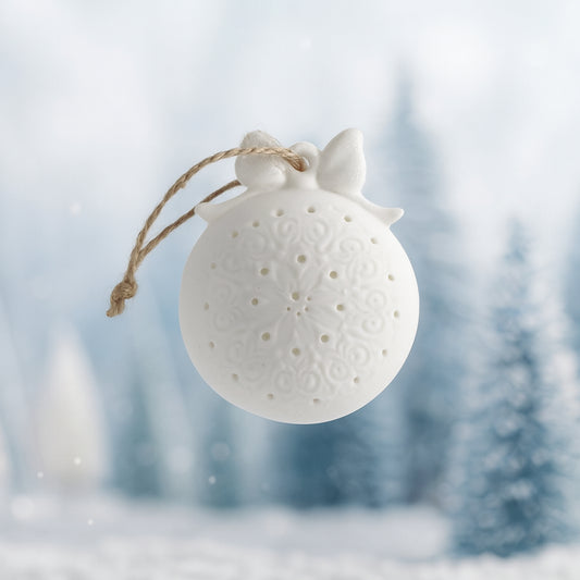 Sfera Mascagni Merry Christmas con LED – Ø10 cm decorazione natalizia luminosa