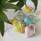 Sharon A Tutto Cuore Lucchetto in Porcellana 7x5,5 cm Cuori e Tulipani con Portaconfetti