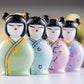 Sharon - Campana Kokeshi in Porcellana Dipinta a Mano 12x7cm