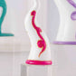 Sharon - Corno "Virgolette" su Cubo in Cristallo, H32, H29, H18 cm