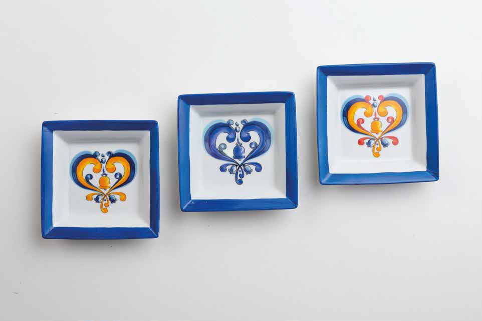 Sharon - Svuotatasche Campane di Capri in Porcellana Decorato a Mano 12,5cm