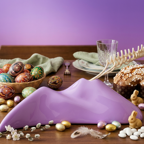 Sharon Diffusore Vesuvio Fuxia Porcellana 17 cm Dipinto Mano