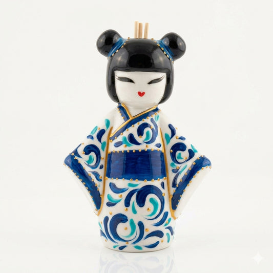 Sharon Diffusore d'Ambiente Kokeshi Porcellana H15x10 cm MED
