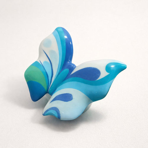 Sharon Farfalla Porcellana Dipinta a Mano H8x7 cm