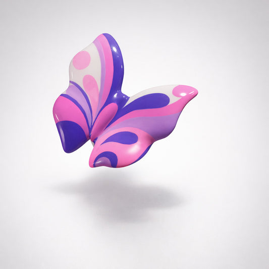 Sharon Farfalla Porcellana Dipinta a Mano H8x7 cm gg