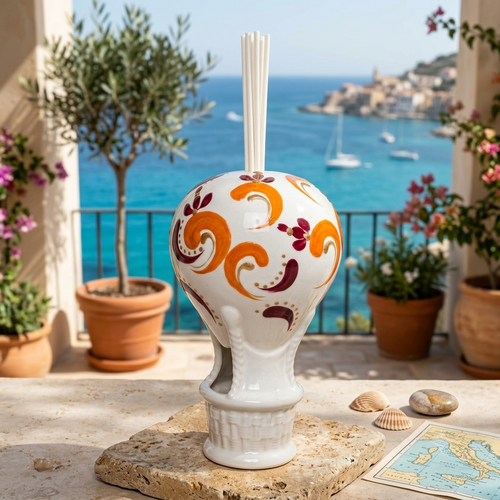Sharon Mongolfiera Diffusore Aromi Ceramica H15x9 cm SP217