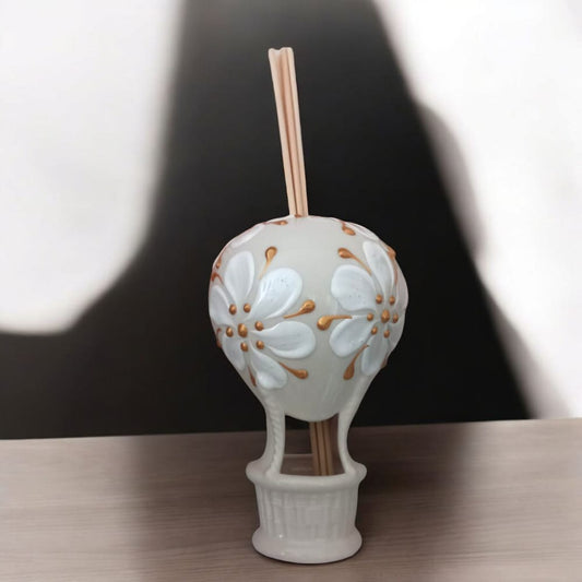 Sharon – Mongolfiera Diffusore d’Aromi con Midollini Decoro Skiatos H15x9 cm