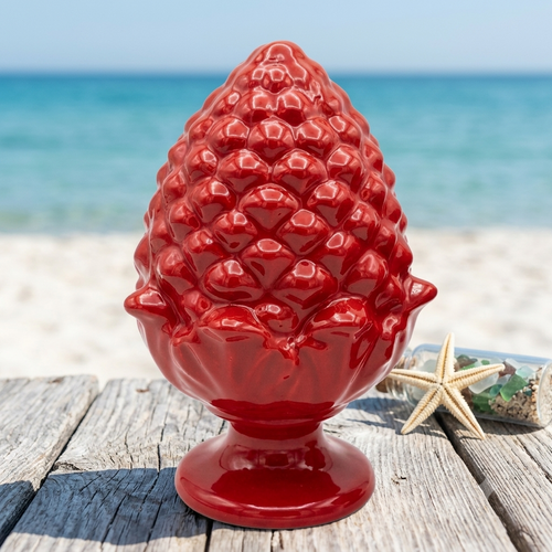 Sharon Pigna Portafortuna Ceramica Rosso H15 cm