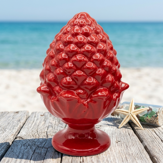 Sharon Pigna Portafortuna Ceramica Rosso H15 cm