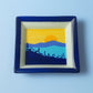 Sharon Sunset – Svuotatasche in Ceramica Dipinta a Mano (13,5x13,5 cm)