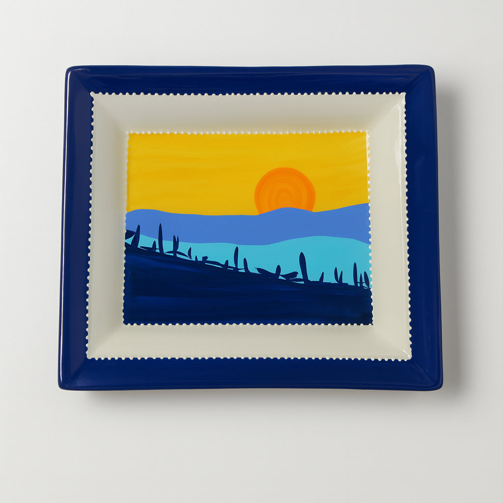 Sharon Sunset – Svuotatasche in Ceramica Dipinta a Mano (20x16 cm)