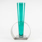 Sharon Vaso Bloom Metallo Cromo e Vetro H41x22 cm