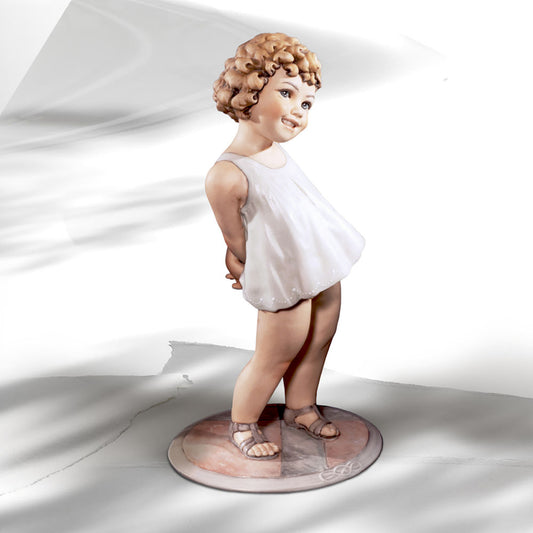 Sibania Giulia H. 36cm Statua da Collezione in Porcellana e Bisquit