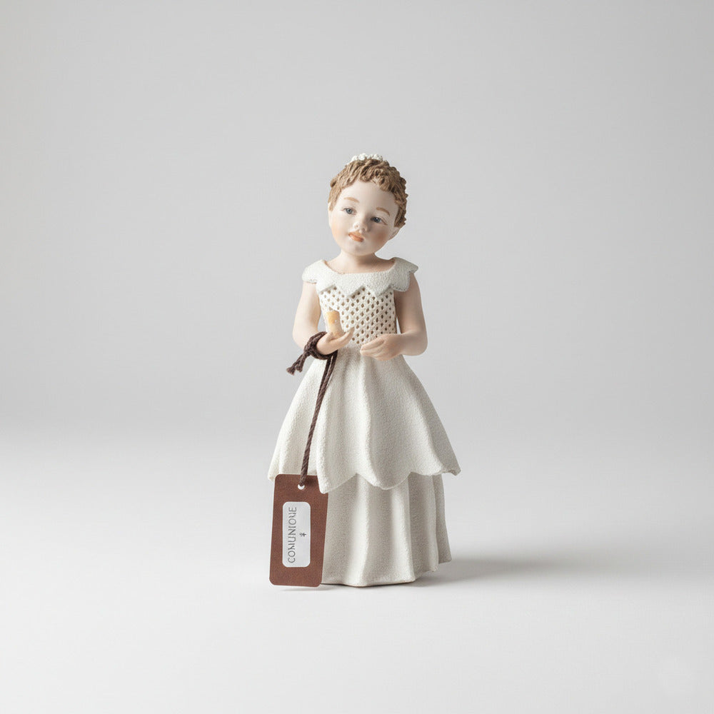 Sibania Statuina Porcellana Comunione 4 H 12.5 Cm