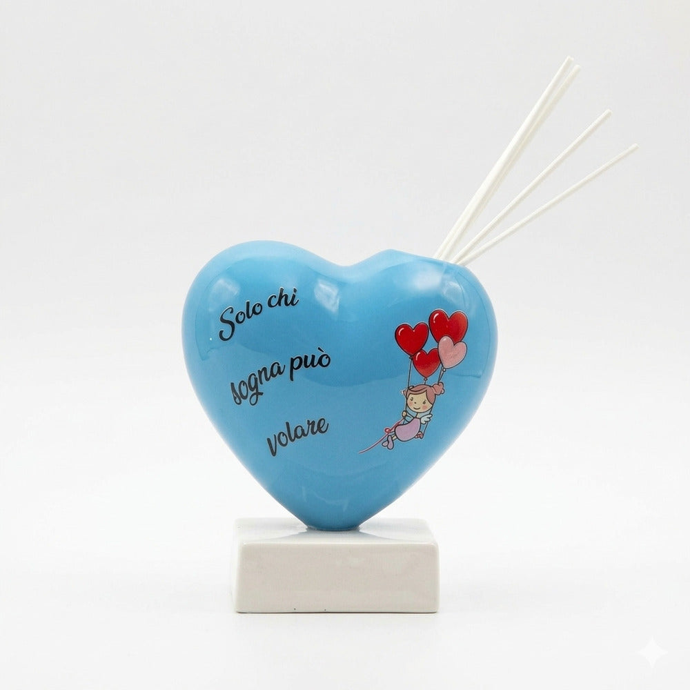 Spago di Terra Cuore Diffusore Profumo Ceramica 13 cm