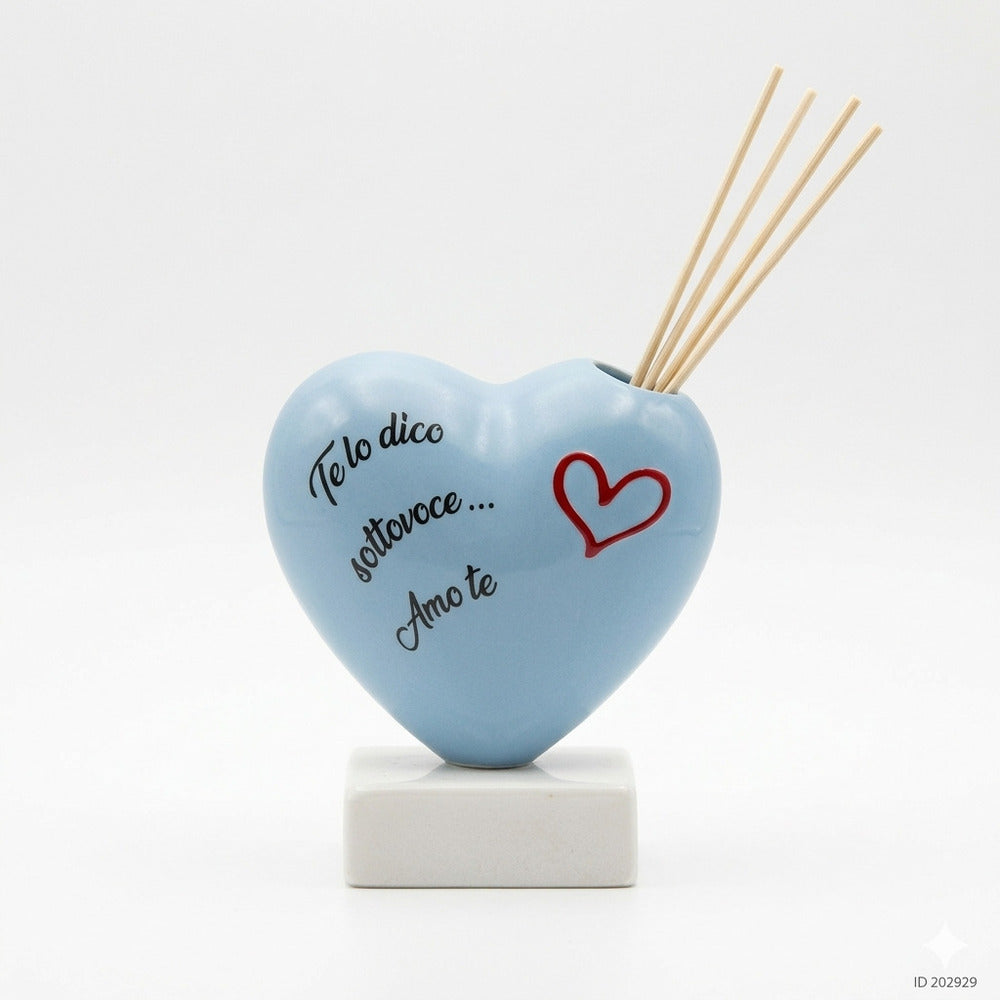 Spago di Terra Cuore Diffusore Profumo Ceramica 13 cm