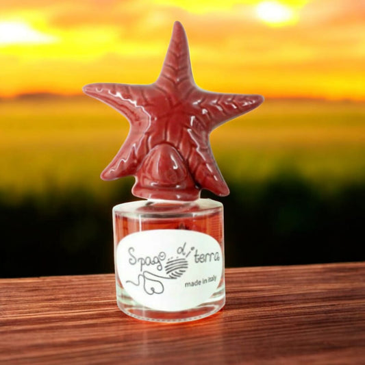 Spago di Terra – Diffusore Stella Marina Rossa in Ceramica 50 ml – Made in Italy