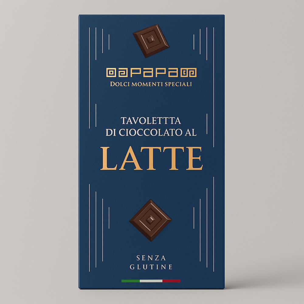 Tavoletta Papa al cioccolato al latte 90 g senza glutine