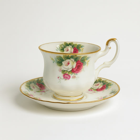 Tazza caffè moka Royal Albert Celebration porcellana floreale