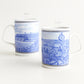 Tazza mug Tendenze porcellana fine decoro Italia 1800 H 10,5 cm

